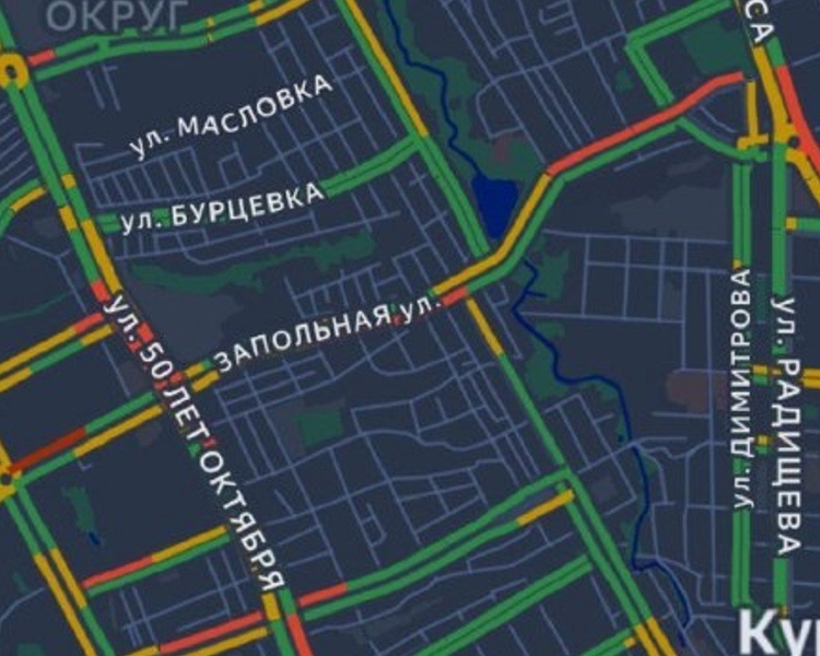     Курск вечером 1 апреля встал в пробках