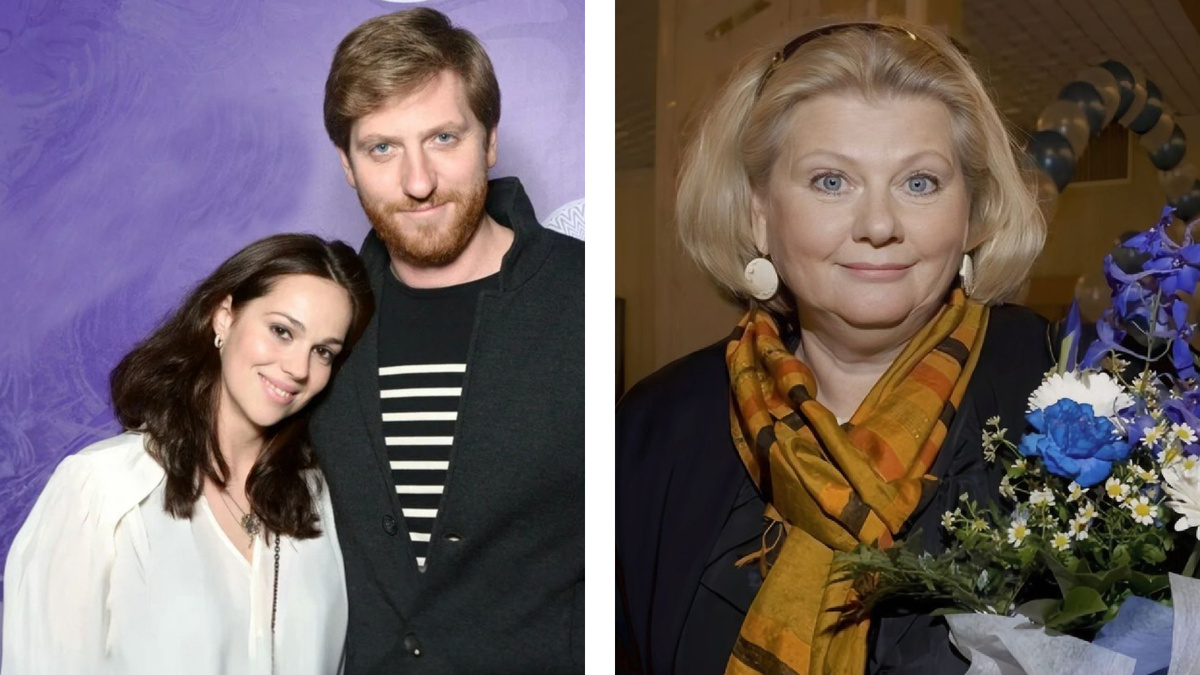 Евгений Эйдлин со второй женой Полиной и его мама