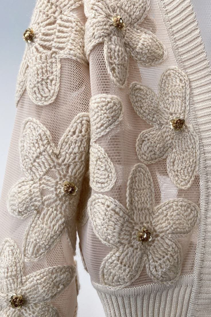 вязаные аппликации крючком