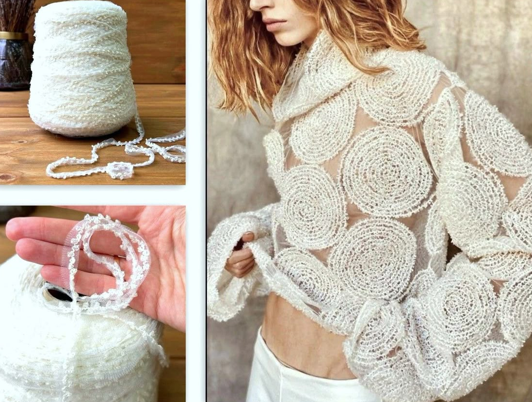 аппликации связанные крючком