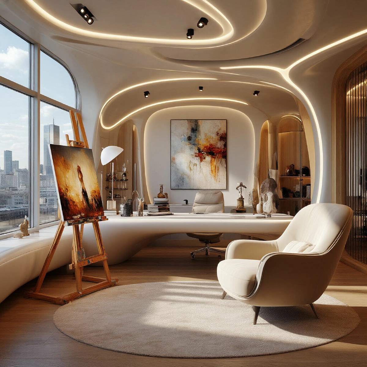 Дизайн домашнего кабинета в Москве. Студия дизайна АрхиКомфорт