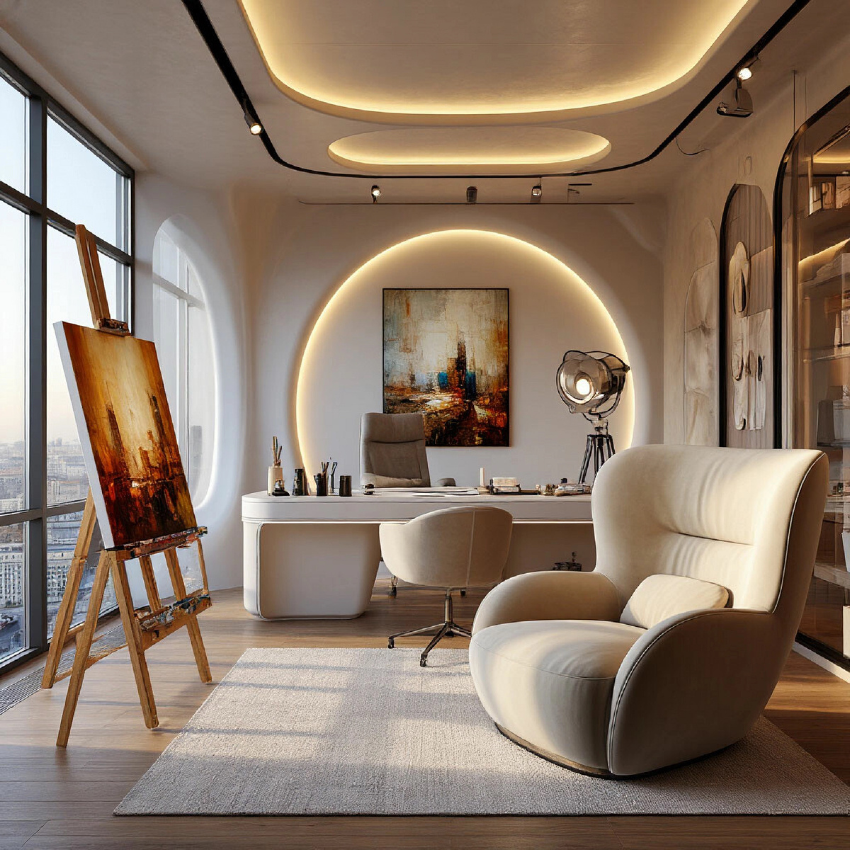 Дизайн домашнего кабинета в Москве. Студия дизайна АрхиКомфорт