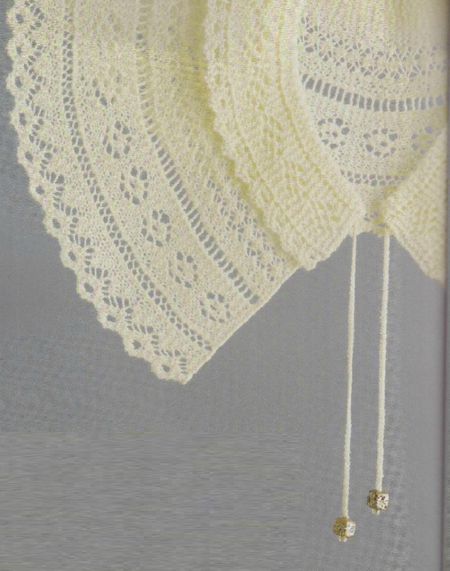 ажурный воротничок спицами