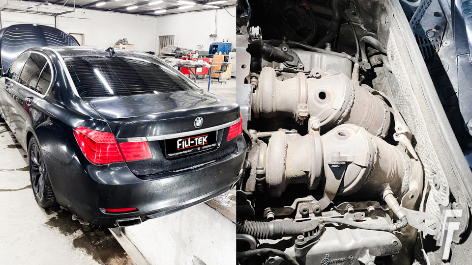 Ремонт катализатора на BMW F01 750