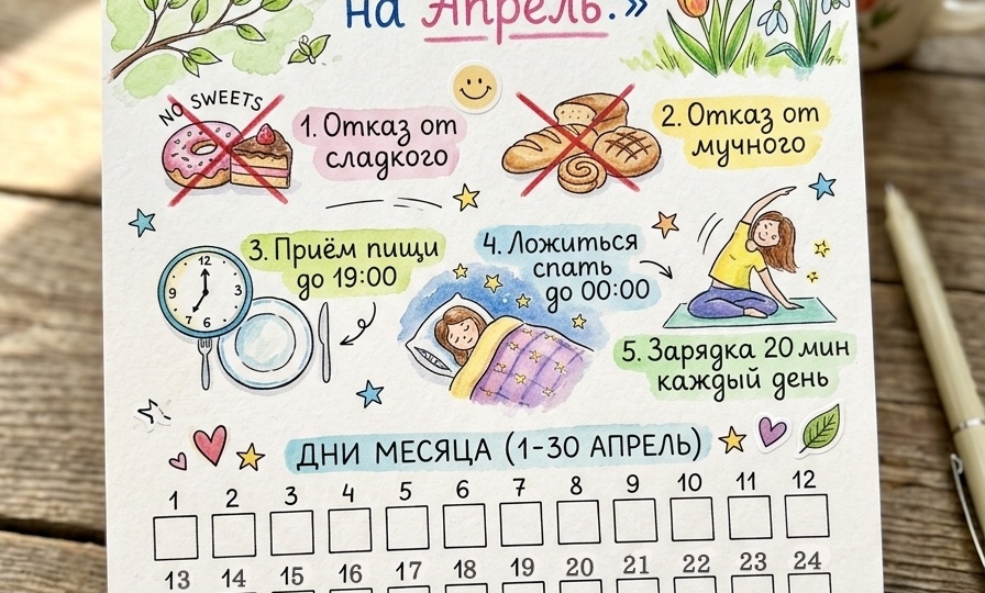 Апрель без надрыва: мой марафон привычек, с которым я точно дойду до цели