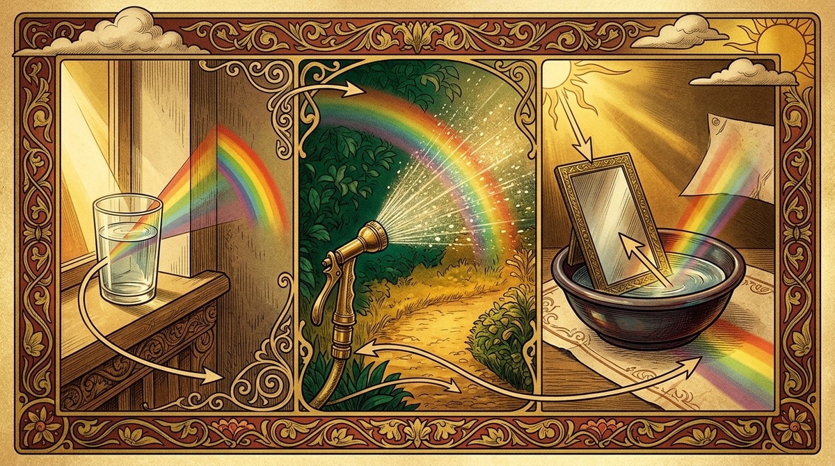 Три способа сделать радугу дома - выбирай любой