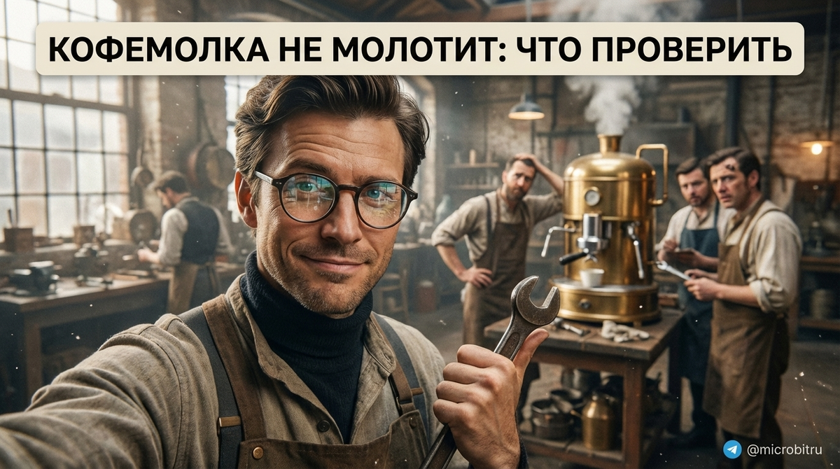    Когда кофемолка не работает, проверьте устройства сами. as7