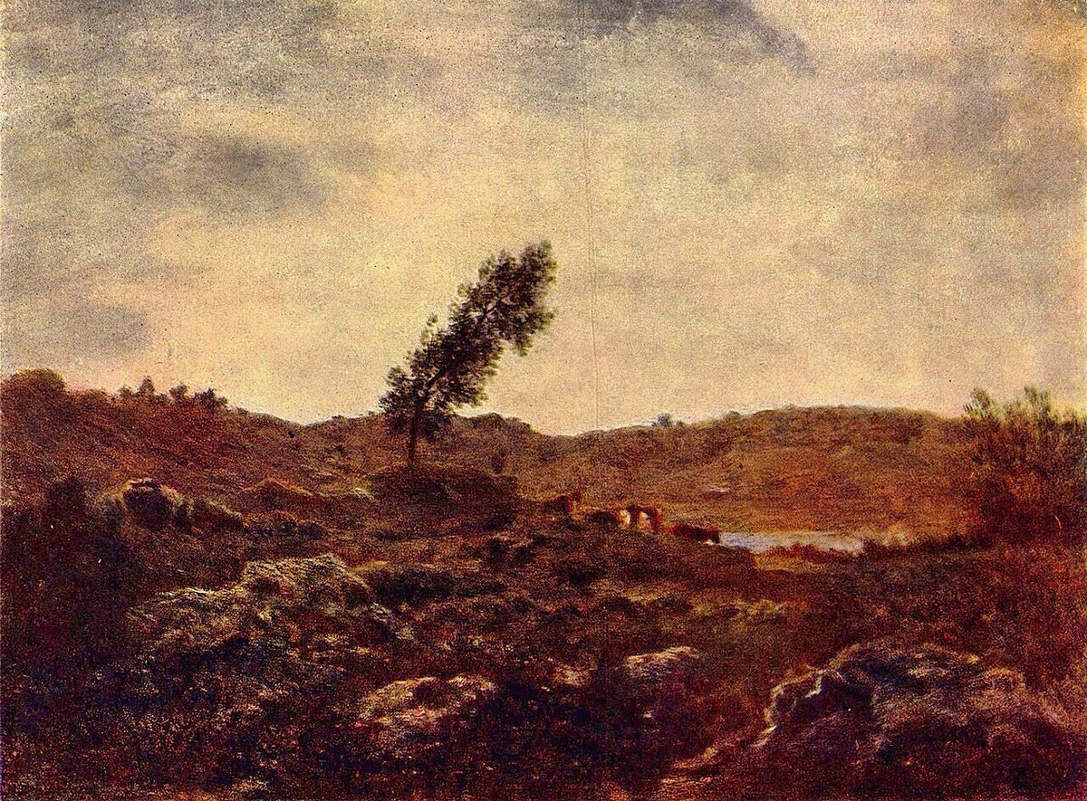 Т. Руссо. Вид на Барбизон. 1850. Холст, масло. Музей изобразительных искусств им. А. С. Пушкина, Москва