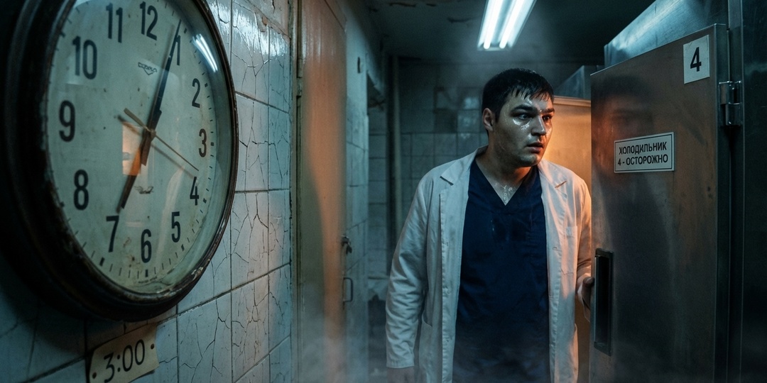 В 3:00 в морге встали все часы. В 3:01 из четвёртого холодильника постучали