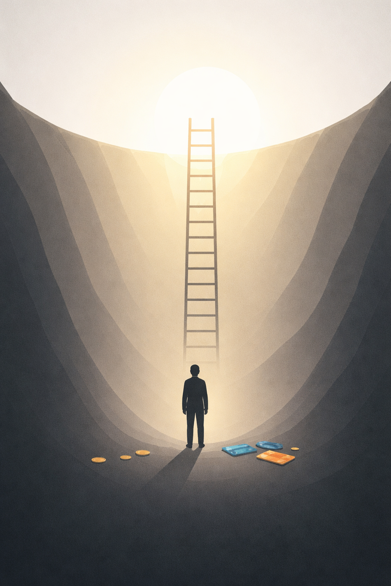 Вы в долговой яме? 5 признаков, что тонуть начали, и пошаговый план, как выбраться.

