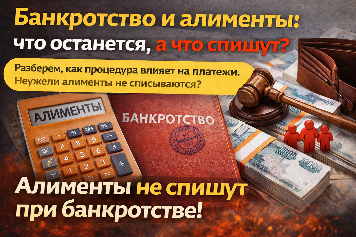 Банкротство и алименты: что останется, а что спишут?