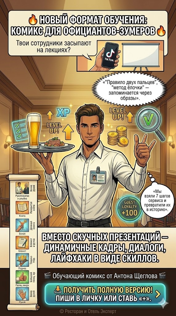 7 шагов сервиса. Комикс.