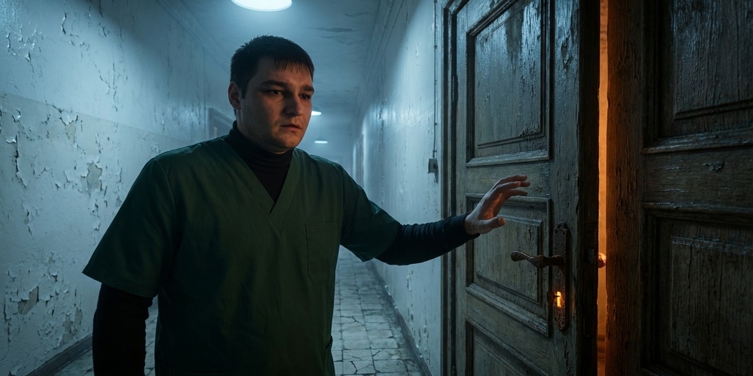 Санитар просил перед смертью: не открывай дверь в конце коридора. Я держался три года. Вчера зашел