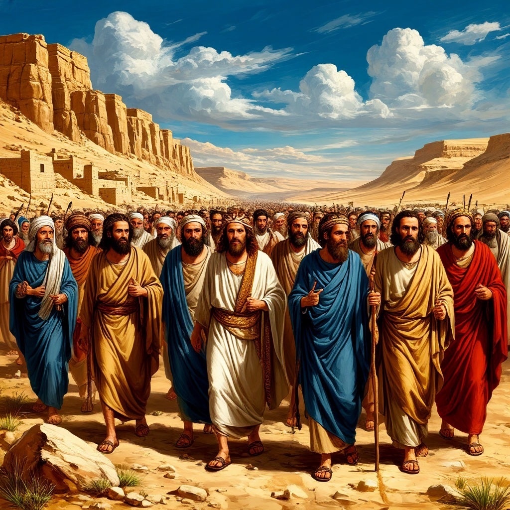 Иллюстрация «Исход евреев из Египта»