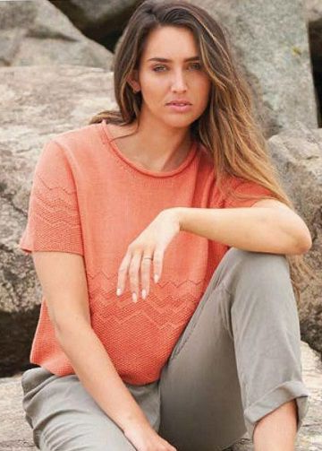 летняя кофточка спицами