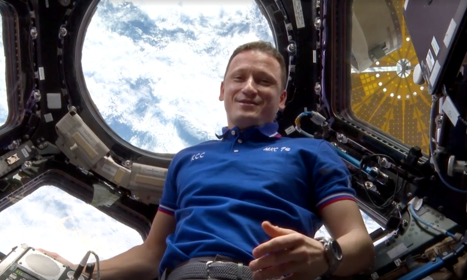 Сергей Кудь-Сверчков в ОМ Cupola. Фото: Роскосмос