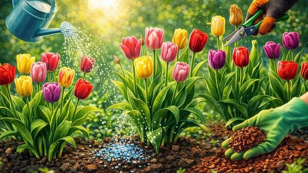 Не ждите, пока зацветут: что нужно обязательно сделать с тюльпанами в апреле