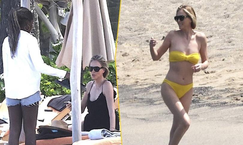    Источник: BackGrid | Шарлиз Терон показала отличную форму на отдыхе на Гавайях