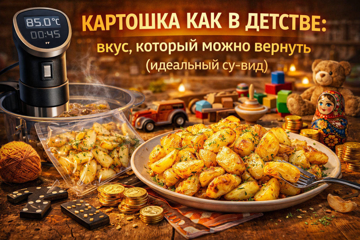Картошка как в детстве — вкус, который можно вернуть с помощью су-вид