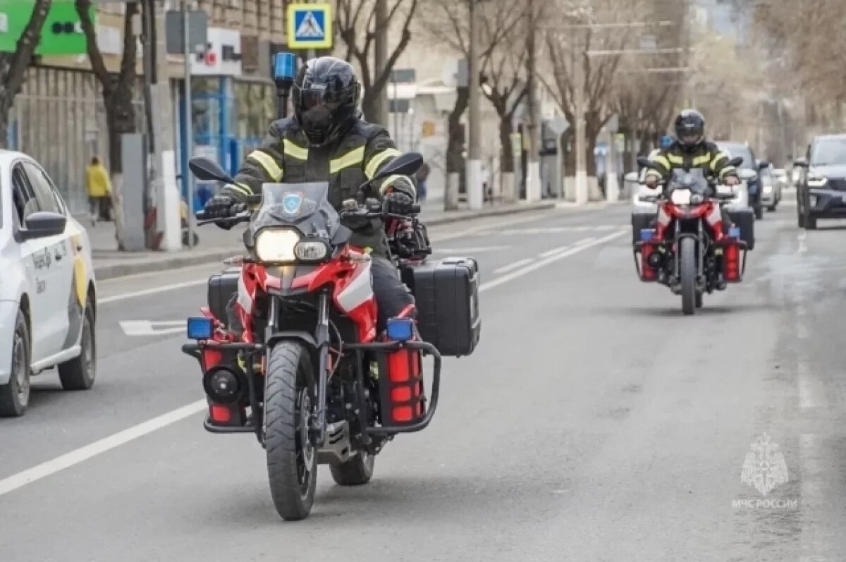    Мотопатруль спасателей начал дежурства на улицах трех волгоградских городов