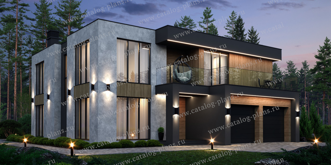 Больше не боимся снега: Почему плоская крыша стала главным трендом премиум-домов (Обзор проекта 64-24B).