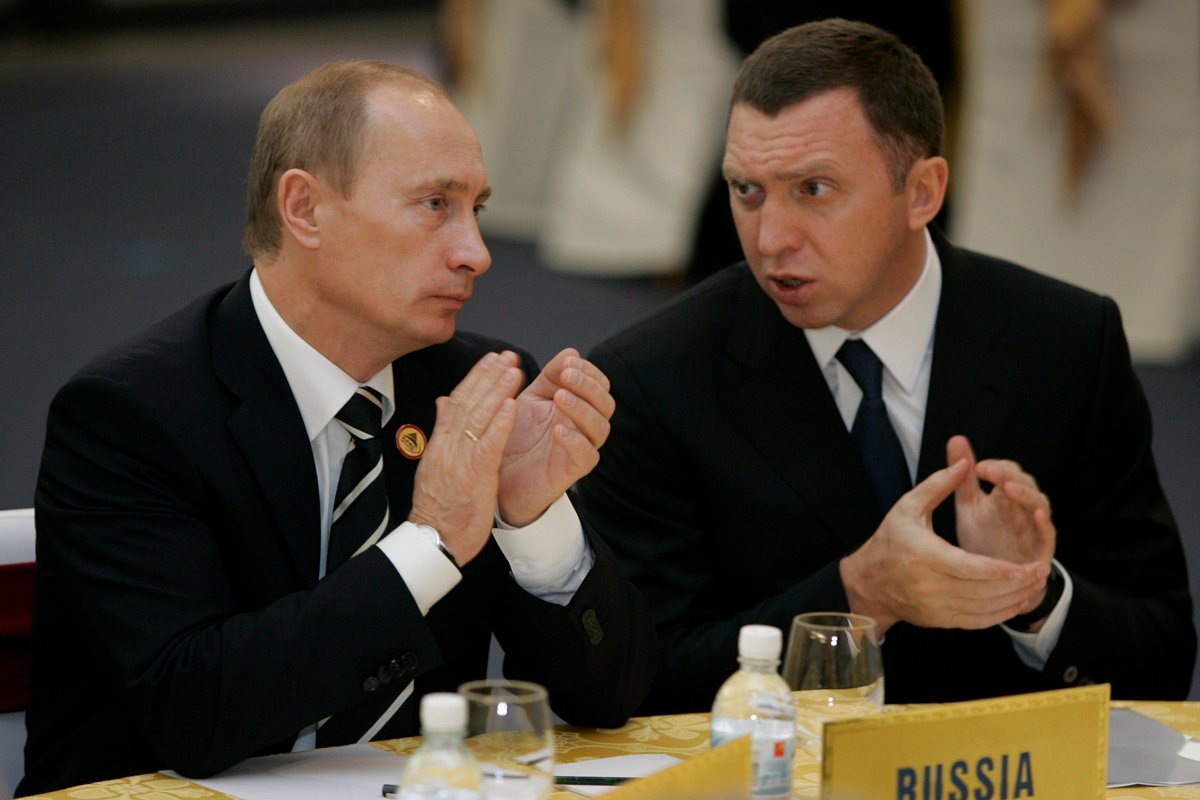 Владимир Путин и Олег Дерипаска