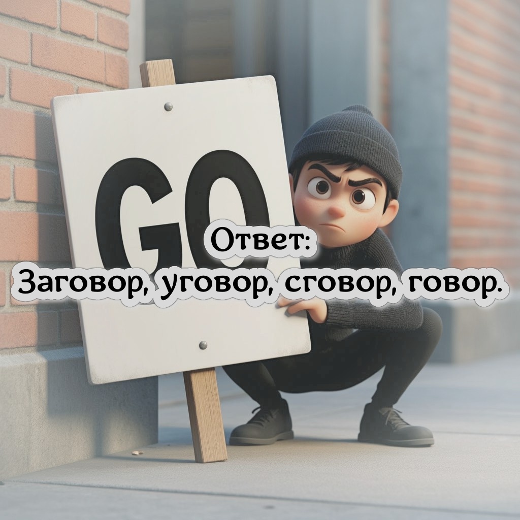 Заговор, уговор, сговор, говор.