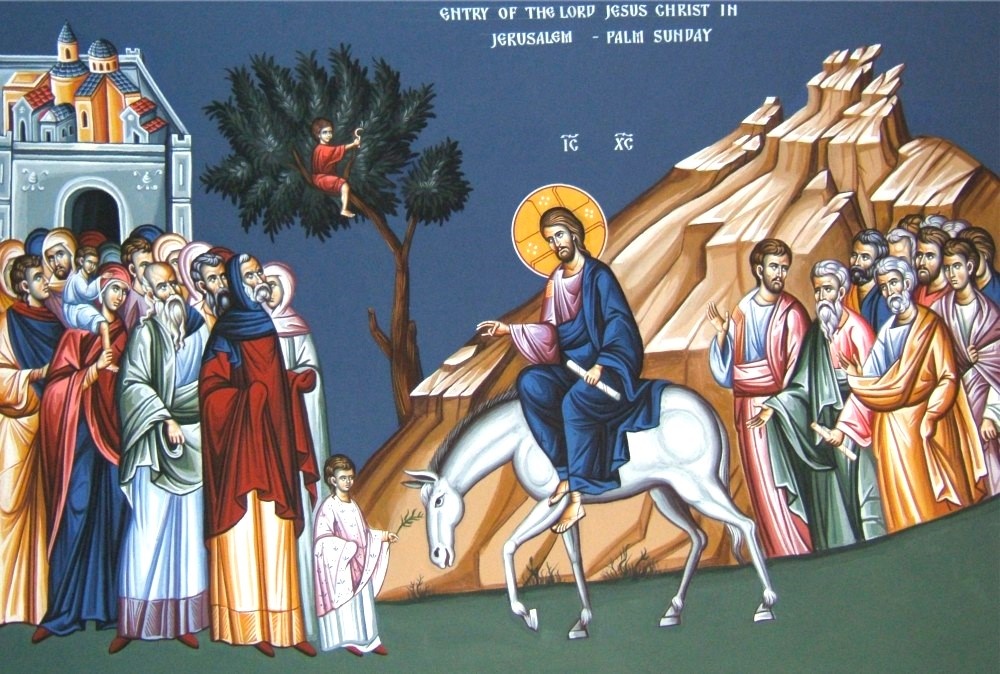 Икона Входа Господня в Иерусалим