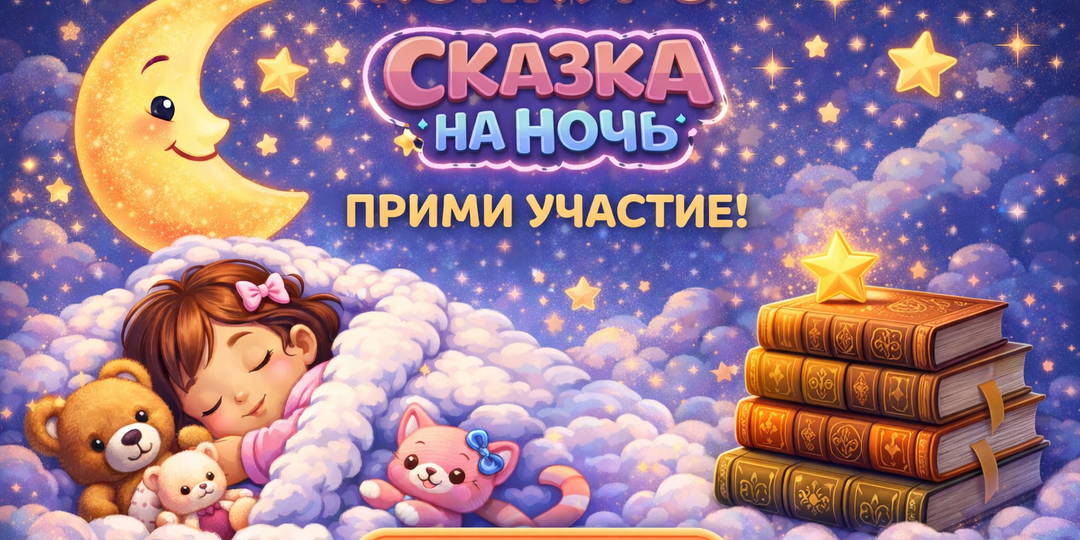 1 апреля стартовал Всероссийский конкурс сказителей проекта «Сказка на ночь»!