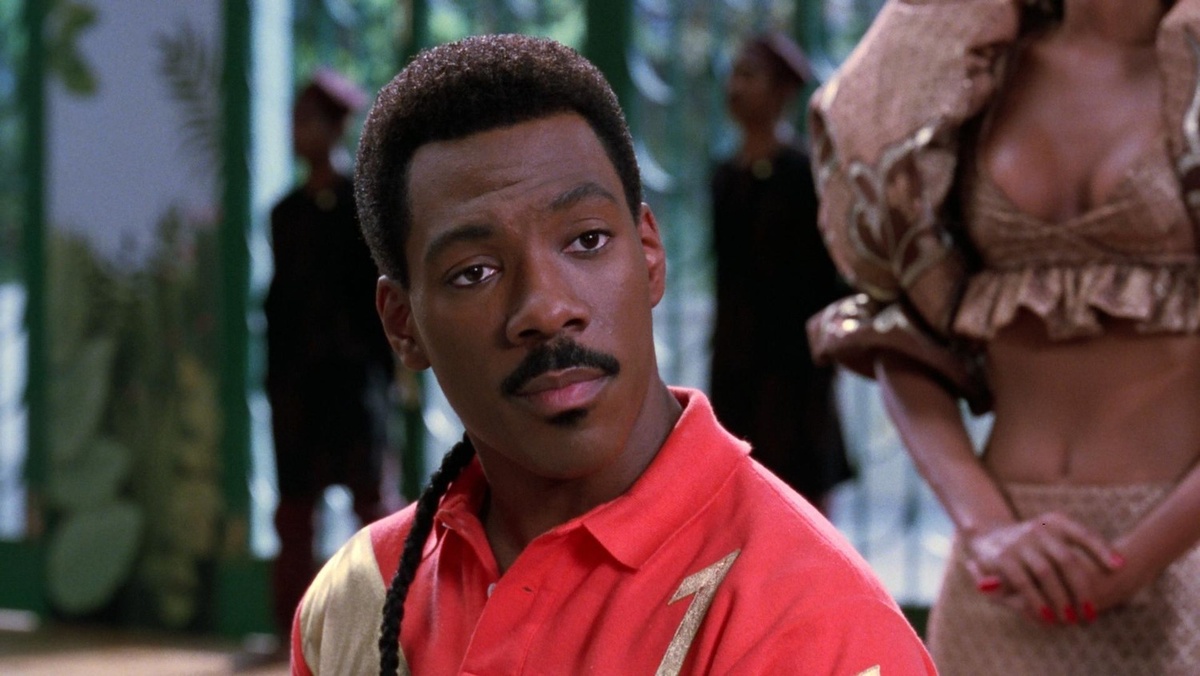   Эдди Мерфи, кадр из фильма «Поездка в Америку» (1988)