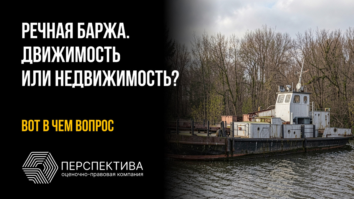 Речная баржа — движимость или недвижимость?