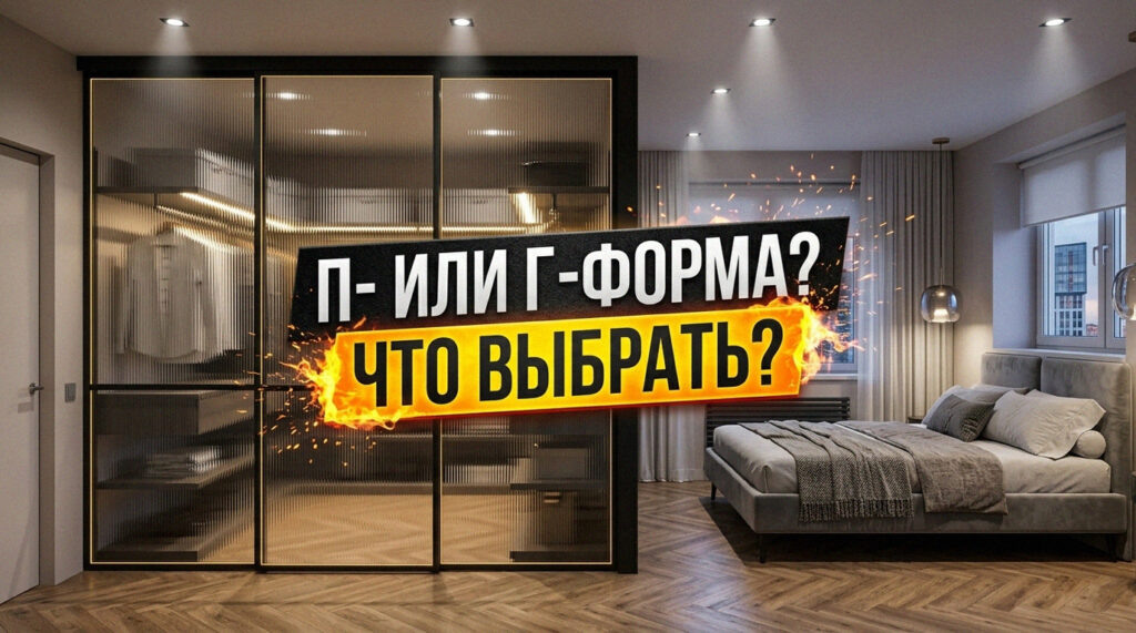    Основные отличия между П-образной и Г-образной планировкой гардеробной. GarderobSystem