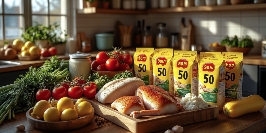 Зашла в «Магнит» у дома перед закрытием: набрала уценки на 500 рублей и накрыла стол на всю семью