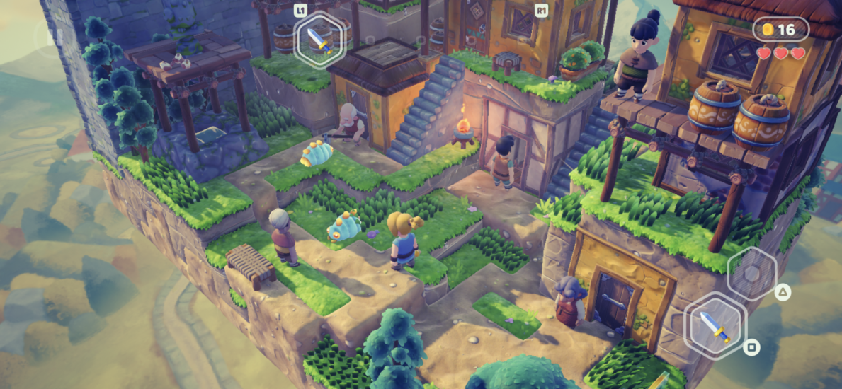 Игра содержит множество секретов, в домики можно заходить, а если повернуть уровень, можно увидеть их изнутри.