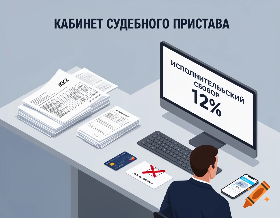 Раньше за долги по ЖКХ приставы добавляли сверху 7%, теперь с января 2026 года — уже 12%, а минимум для физлиц вырос до 2 000 рублей.

Даже при маленьком долге в 8–10 тысяч рублей исполнительский сбор «съедает» ещё две тысячи, а при долгах за коммуналку от 100 тысяч речь идёт уже о десятках тысяч сверху — и многие узнают об этом только после ареста счёта.