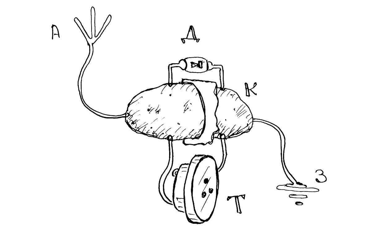 Радиоприемник из картошки