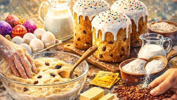 Не булка, а шедевр: 3 правила пасхального теста для идеальных куличей, которые не черствеют