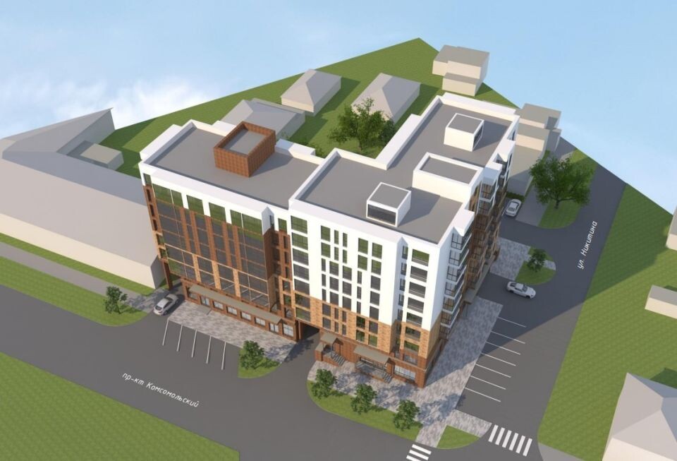    Эскизный проект дома наул. Никитина, 41а. Источник: Мастерская Золотова