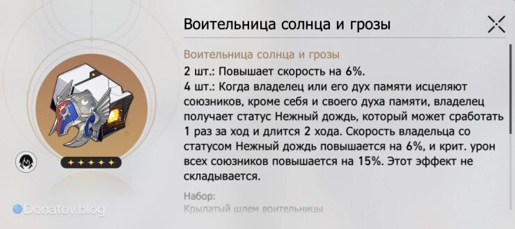    Набор «Воительница солнца и грозы» в Honkai: Star Rail