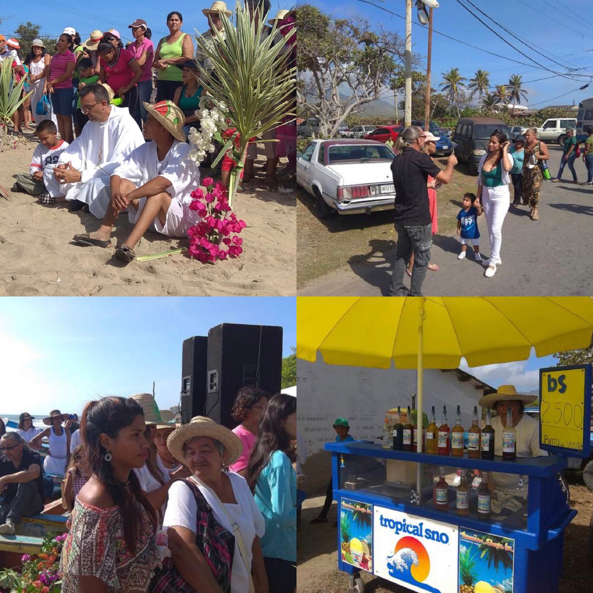 Кстати в Венесуэле дети себя хорошо ведут весь год не для того, чтобы "Дед Мороз" им принес подарки, эту работу тут выполняет Niño Jesus (малыш Иисус), а чтобы самые лучшие из них могли посидеть вот так вот с Падре. Это очень почетно и каждый ребенок старается оказать на этом месте 