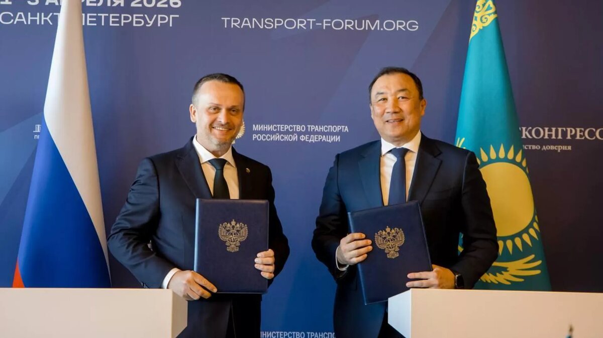 Министры транспорта России и Казахстана Андрей Никитин и Нурлан Сауранбаев
© Photo : Правительство Российской Федерации