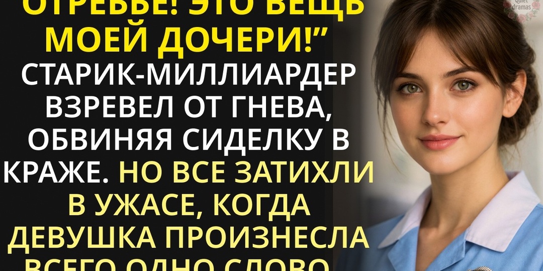 Богач нанял простую сиделку, но одна деталь на ее одежде раскрыла страшную тайну семьи!