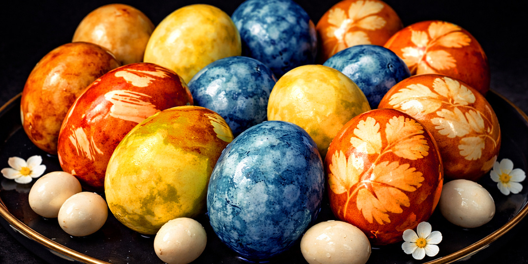 ТАК ЯЙЦА НА ПАСХУ ВЫ ЕЩЕ НЕ КРАСИЛИ! 🥚🔥 Сразу 2 натуральных способа без химии и красителей, которые дают невероятный результат!