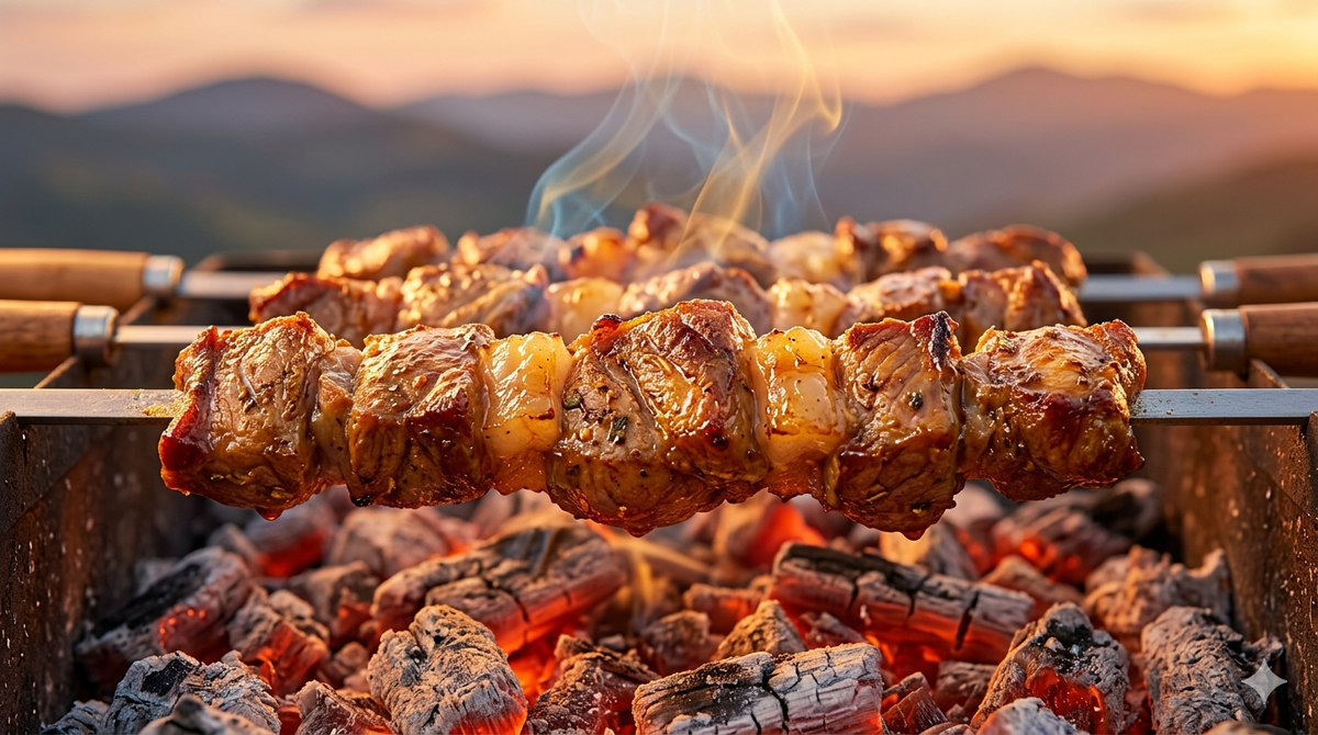 Время маринования: 6–8 часов · Время жарки: 20–25 минут · Порций: 4–5.