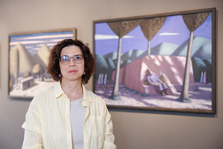    Мария Филатова: «К Александру много раз подходили люди разных возрастов не просто, чтобы постоять рядом с художником, а чтобы понять его творчество и побеседовать»