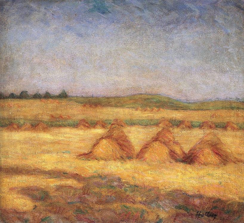 Шимон Холлоши, «После жатвы», 1908, холст, масло, 81 х 88,5 см, Венгерская национальная галерея, Будапешт