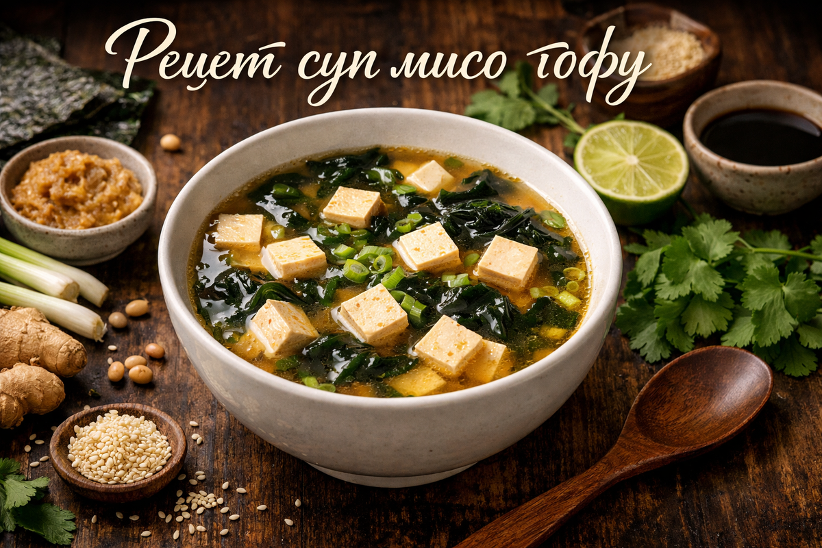 Суп мисо тофу