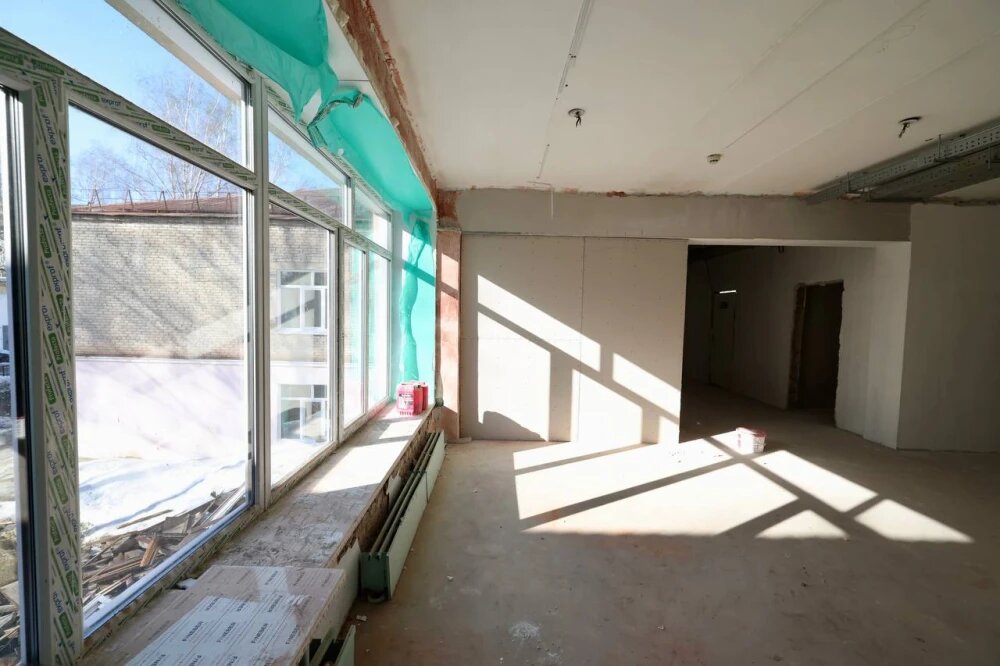    Ремонт первого корпуса школы №45 в Томске, © из телеграм-канала Дмитрия Махини