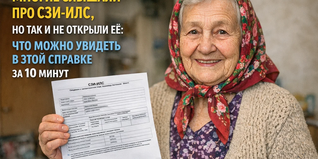 МНОГИЕ СЛЫШАЛИ ПРО СЗИ-ИЛС, НО ТАК И НЕ ОТКРЫЛИ ЕЁ: ЧТО МОЖНО УВИДЕТЬ В ЭТОЙ СПРАВКЕ ЗА 10 МИНУТ