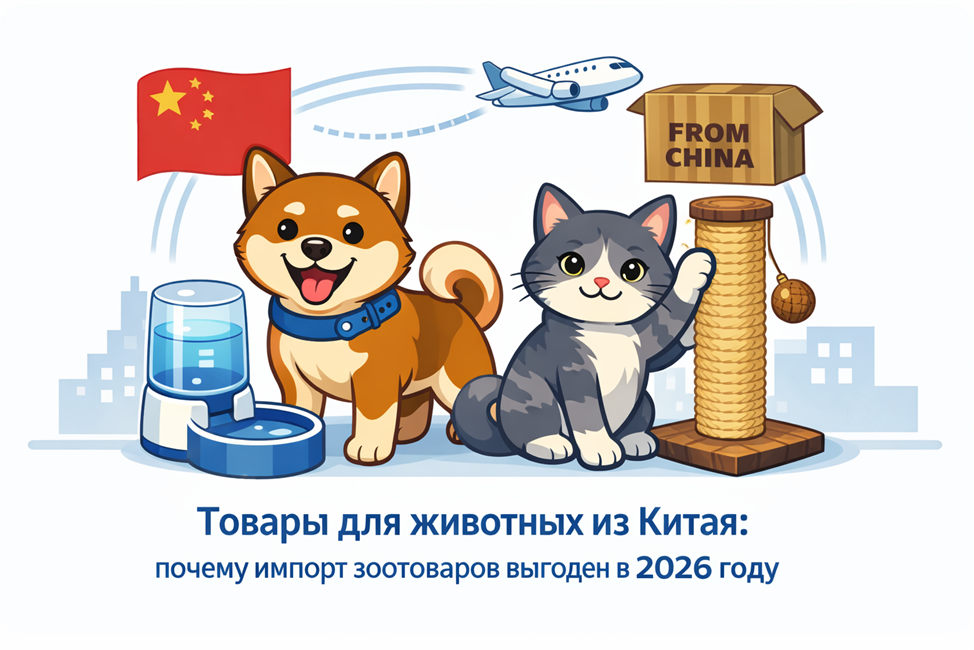 Почему товары для животных из Китая остаются одной из самых стабильных ниш в 2026 году. Разбираем спрос, тренды, преимущества импорта и перспективные категории зоотоваров.